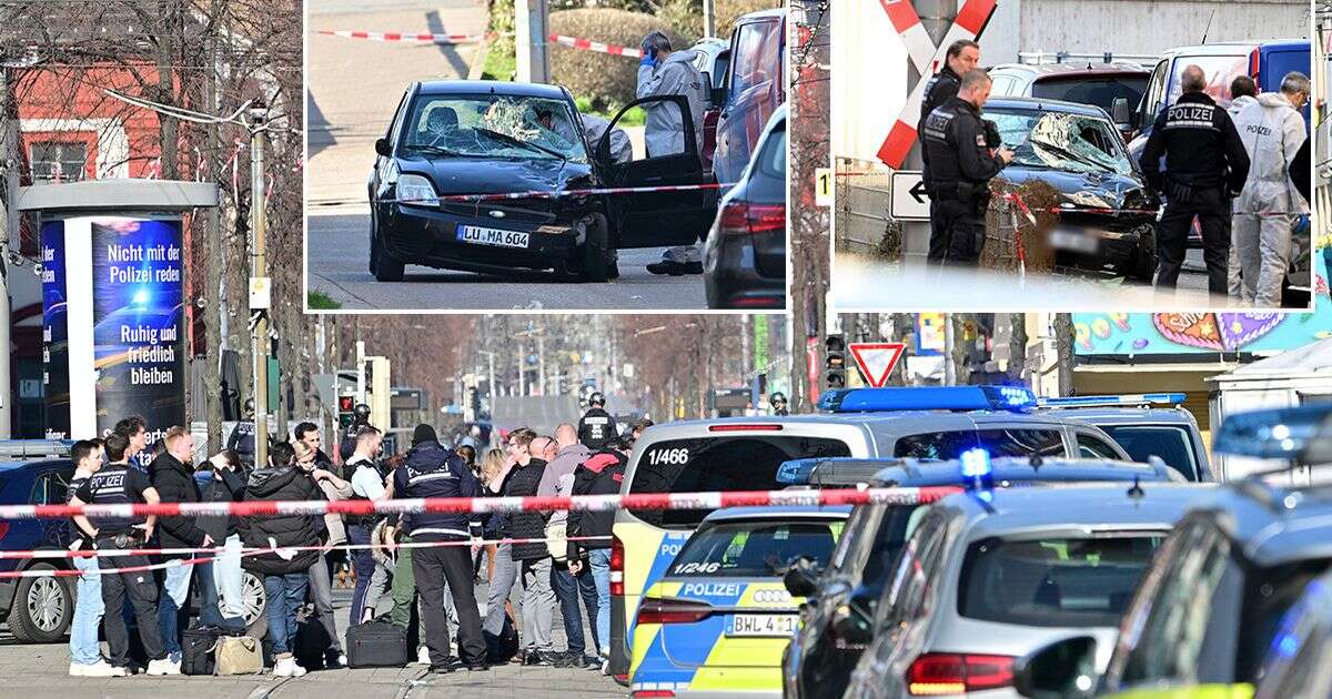 Mannheim: Car 'ploughs into crowd of pedestrians' with people left lying in street