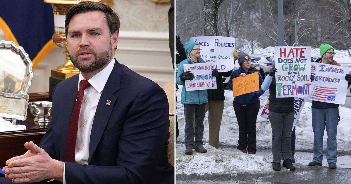 JD Vance's ski holiday plagued by protesters as family moved amid Zelensky backlash