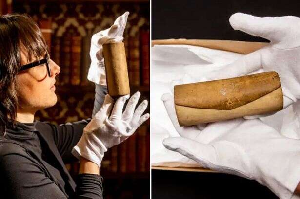 Long-lost 15th century prayer scroll found in shoebox