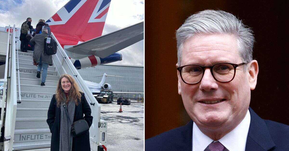 I flew on Keir Starmer's plane to Washington ahead of crunch Donald Trump visit