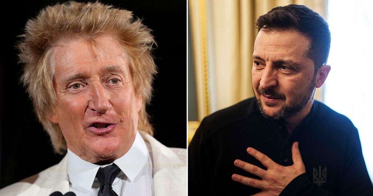 Donald Trump row with Zelensky prompts passionate six-word message from Rod Stewart