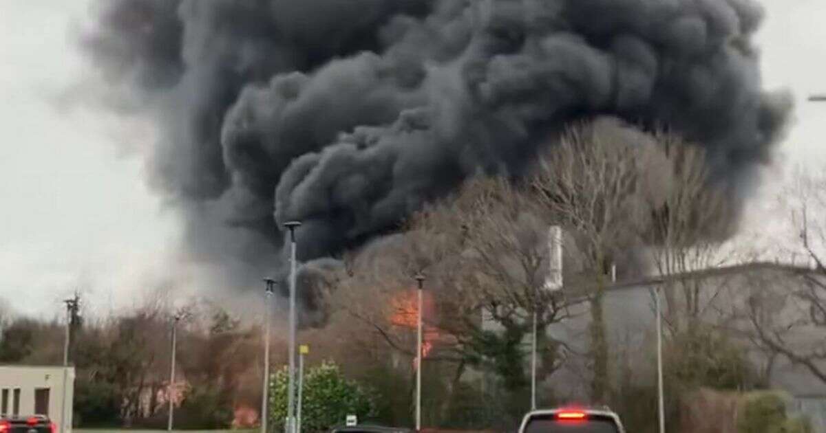 Wythenshawe fire: Huge blaze seen for miles as 'popping sound' explosions heard