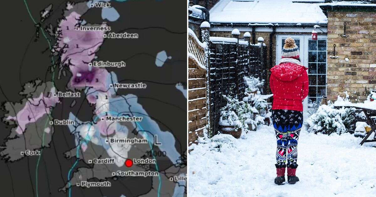 UK snow maps show south of England battered in March as 14 counties hit - see full list