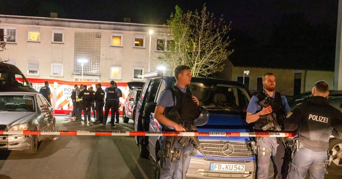 German special forces launch huge manhunt for at-large gunman who shot two dead near Frankfurt