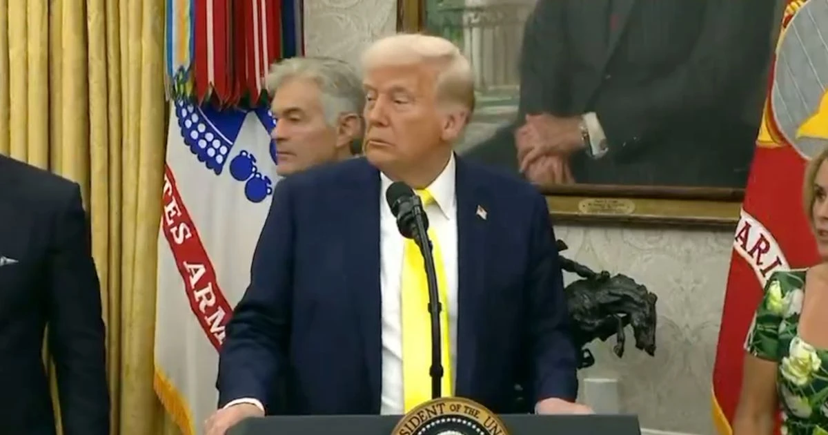 Donald Trump press conference chaos as person collapses and journalists rush out