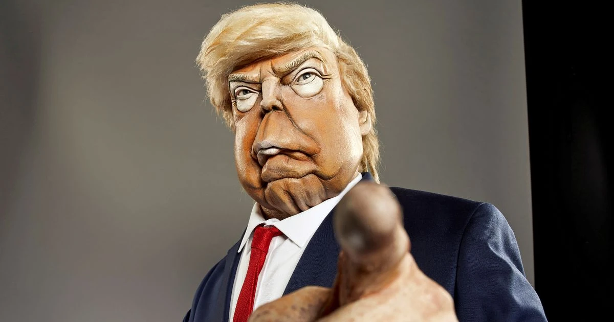 Spitting Image won't be shown on American TV because it might offend Donald Trump