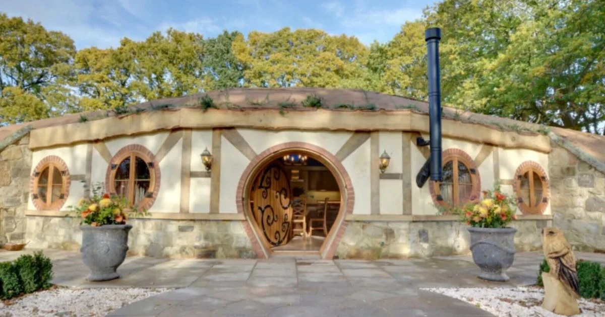 Inside the quirky Hobbit house hidden in a UK vineyard - and it has its own hot tub