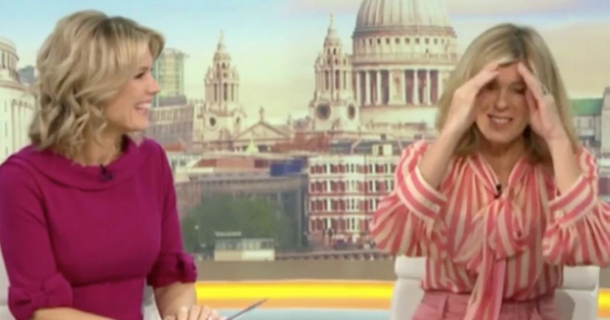 Kate Garraway mortified after being caught on her phone during Good Morning Britain