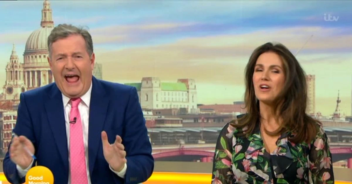 Piers Morgan screams as tiny mouse terrorises Good Morning Britain studio