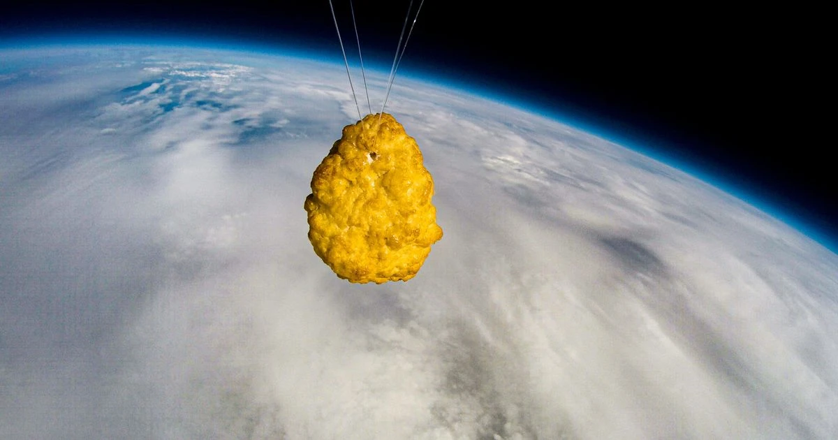 Chicken nugget launched into space to celebrate Iceland's 50th anniversary