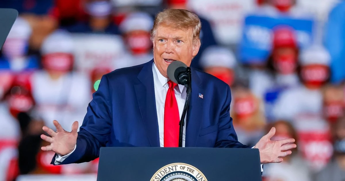 Donald Trump jokes he might leave US if he loses election - as he trails in the polls