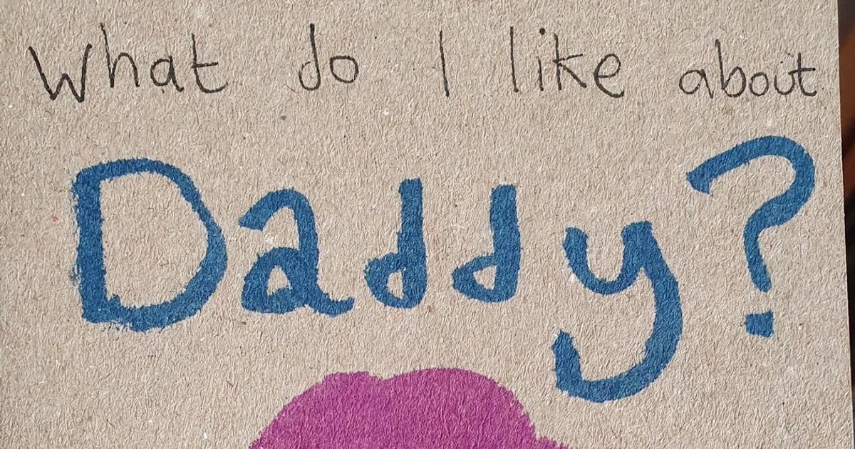 Toddler's brutal birthday card to dad leaves people in stitches