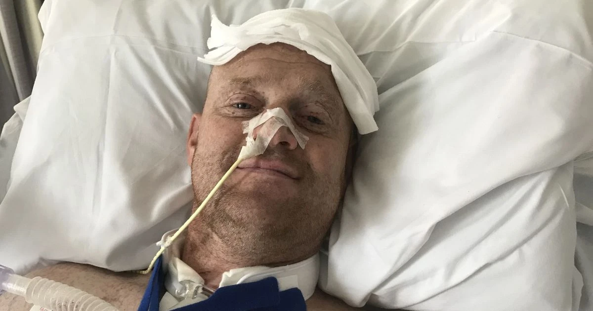 Dad-of-two left paralysed after copying kids doing roly polies at family barbecue