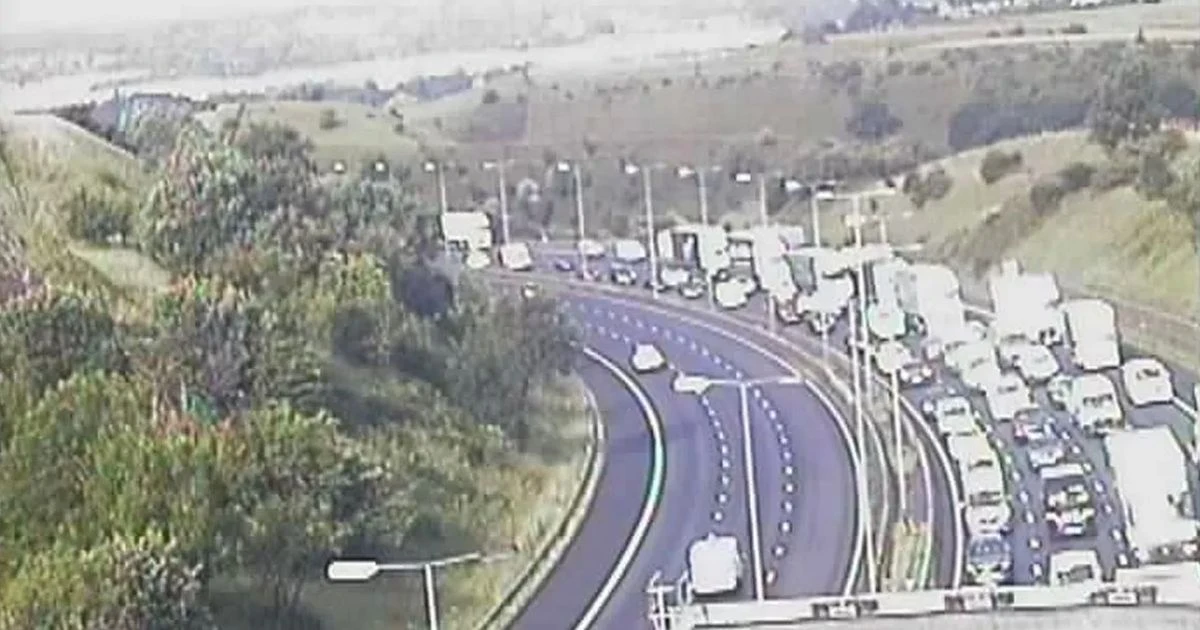 LiveM62 traffic live: Huge 5-mile queues after broken down tanker 'catches fire'