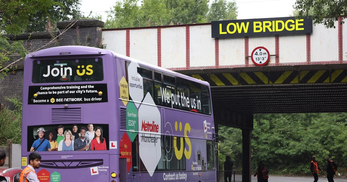 Second bus hits Greater Manchester low bridge after Eccles crash that injured 20