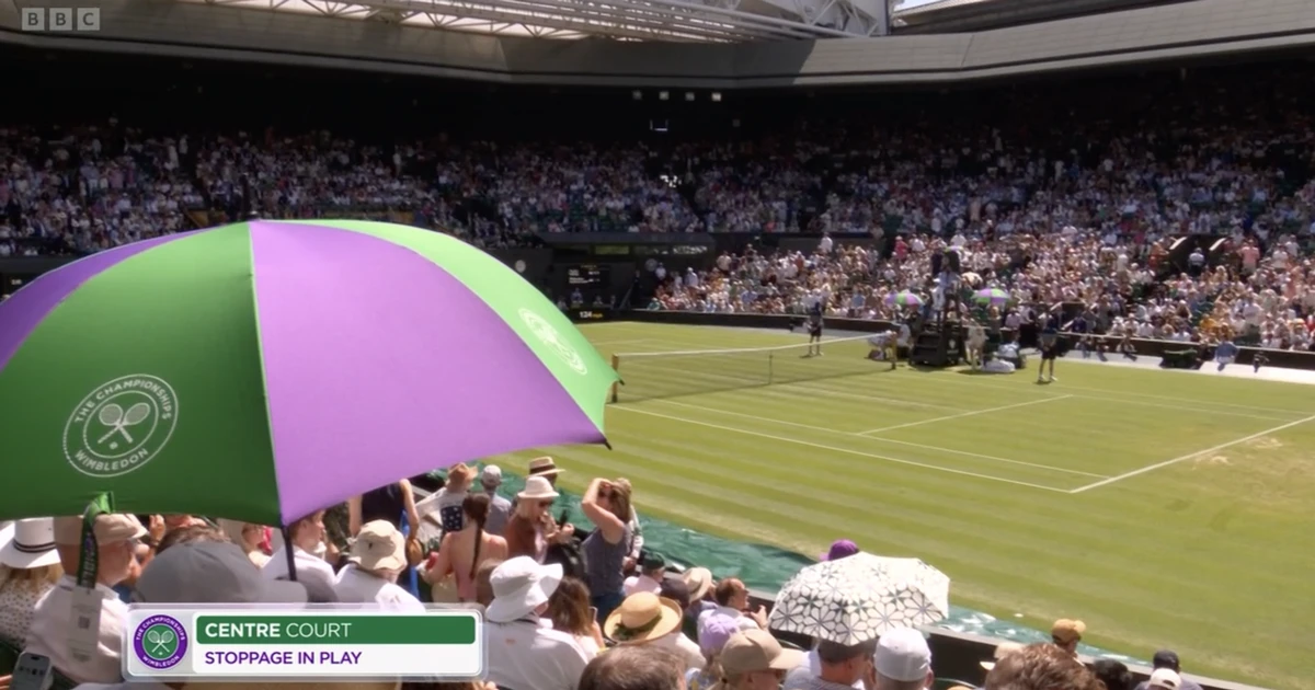 Wimbledon match suspended twice after 'distressing incident' and Taylor Fritz's bloody injury