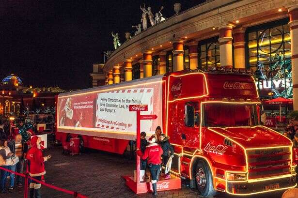 The first stop on Coca-Cola Christmas Truck Tour 2024 revealed