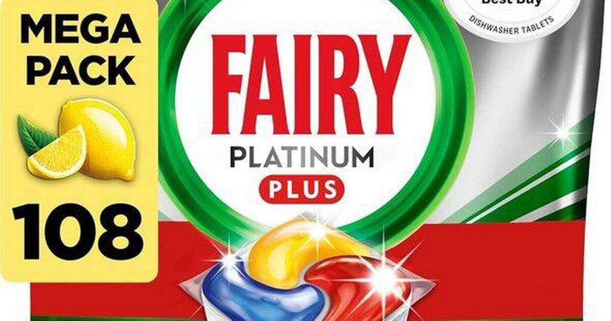 Fairy's 'strongest formula' of dishwasher tablets slashed to 18p per wash