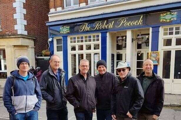 Pint-loving pals walk 230 miles visiting every Wetherspoons pub in their home county