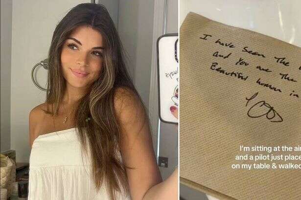 Woman's 15-word napkin note from mystery pilot whips TikTok into frenzy