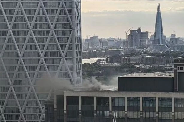 BREAKING Fire breaks out in major London tower with black smoke seen