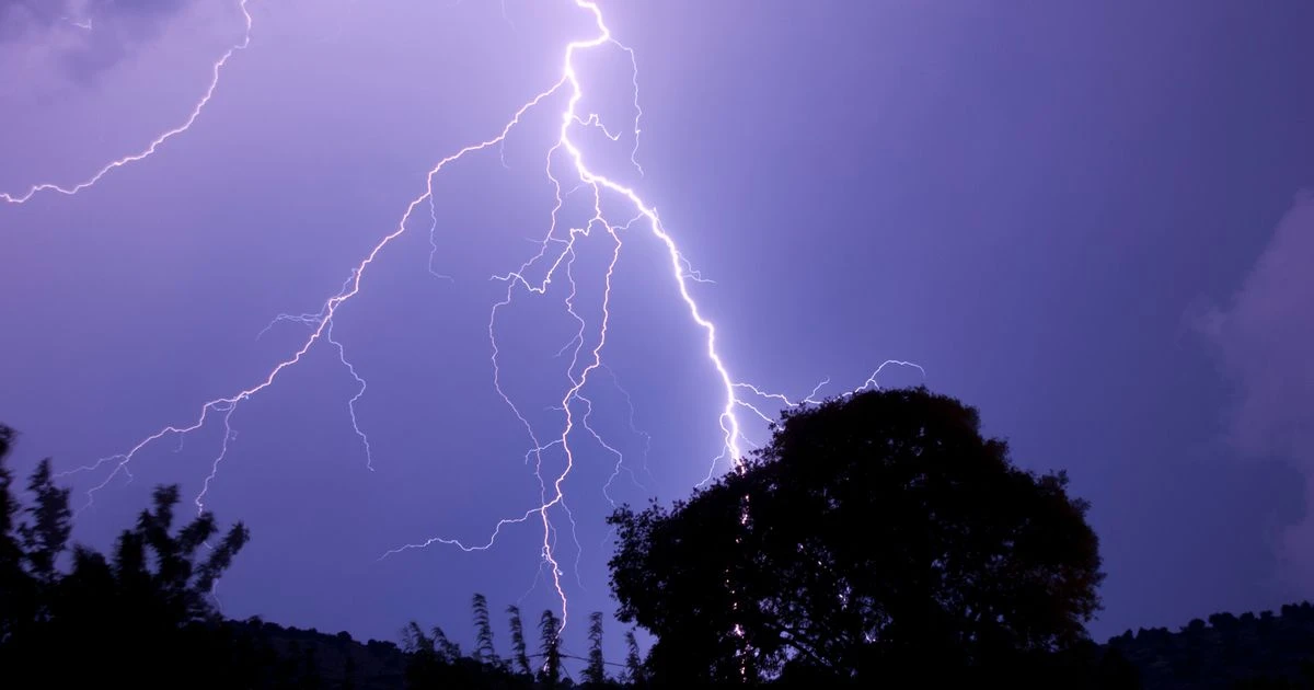 Woman hit directly by lightning and fighting for her life in horror Spain storm