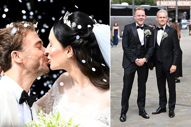 Coronation Street's Jack P Shepherd kisses bride in first look at his wedding