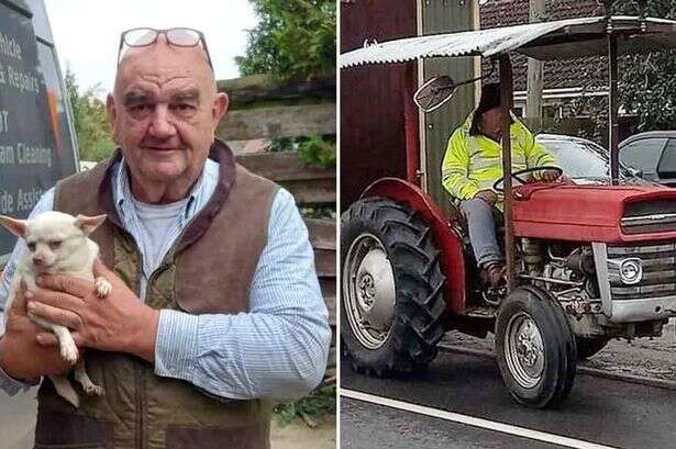 'Silly old man on a tractor' travelling the UK at 13mph reveals how trip's surprised him