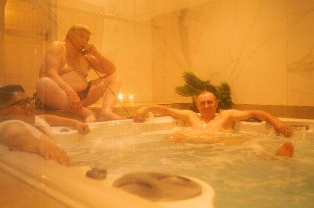 Donald Trump lookalike kicks back on spa day with Kim Jong-un and Mad Vlad Putin pals