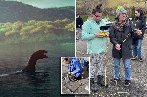 Monster hunters using hi tech underwater cam to explore every inch of Loch Ness