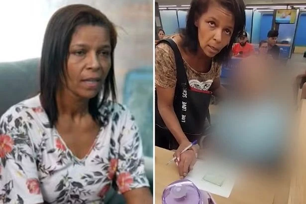 Woman filmed wheeling her dead uncle into bank for a loan says she's 'too ill for court'