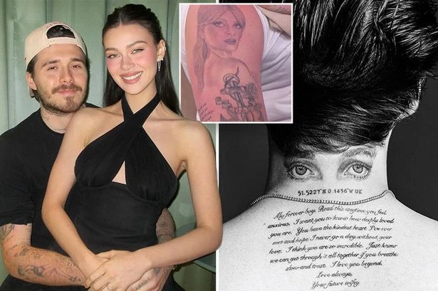 Brooklyn Beckham's 70 Nicola Peltz tattoos - giant portrait to grandma tribute