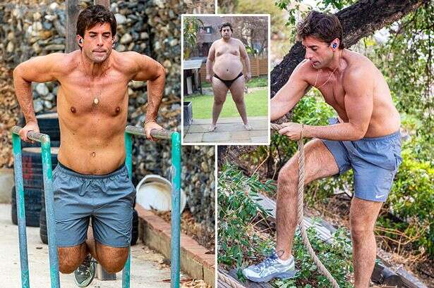 James Argent shows off epic weight loss as he works out after gastric band surgery