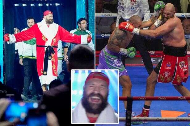 Tyson Fury comes out to Mariah Carey classic but boxing 'Santa' still can't beat Usyk