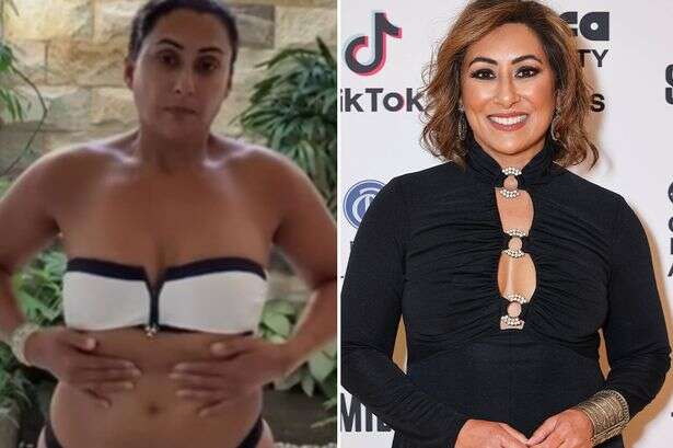 Loose Women's Saira Khan hailed 'gorgeous' as she sizzles in strapless bikini