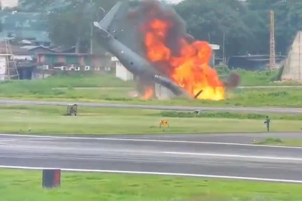 Five killed as Indian Air Force plane crashes in fireball landing at Assam airbase
