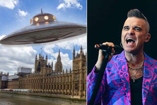 Robbie Williams loving aliens instead as he's asked to become UK’s UFO figurehead