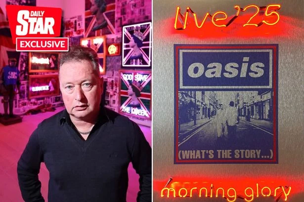 Oasis' official tour art is by punk artist who wound up the Queen with tattoo portrait