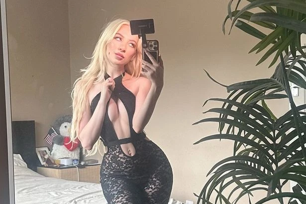 Adult star smashes 'deceased nan' over a table in a blind fit of rage in wild social media stunt