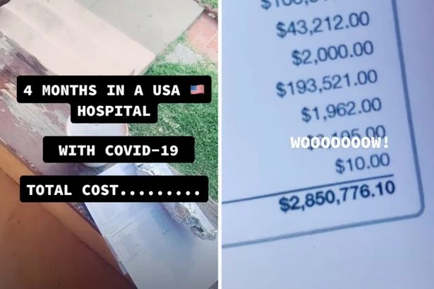 Viral video shows whopping £2m cost of treating Covid-19 patient for four months