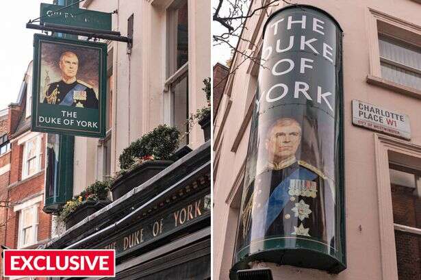 Duke of York pub cracks hilarious Prince Andrew joke as boozer makes historic decision