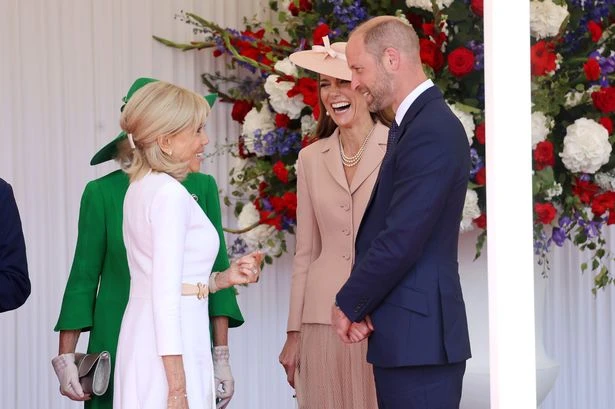 Lip reader spots Kate Middleton receiving touching words from Macron's wife after cancer battle