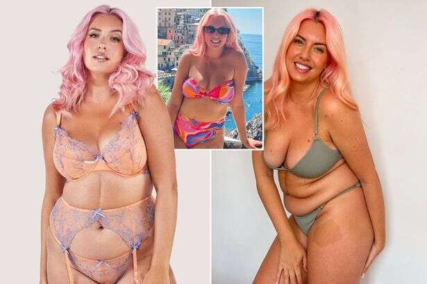 Curvy model who spent '15 years at war' with her body urges 'wear the damn bikini'