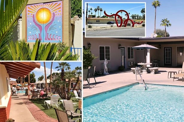 Infamous Palm Springs nude swingers resort with 'play maze' goes on sale for £7.8m