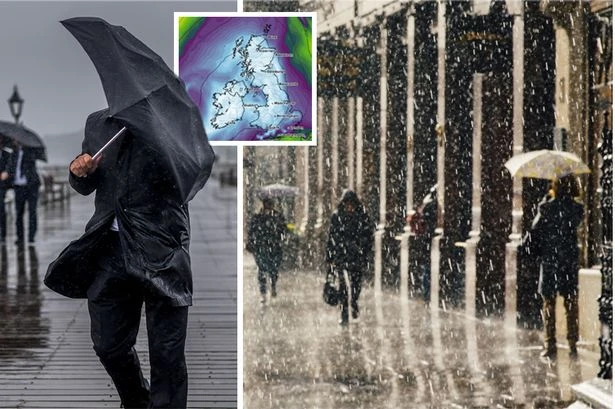 UK set for weeks of heavy rain and thunderstorms as 81mph winds to batter Britain