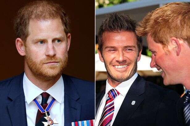 Prince Harry's 'furious' response to David Beckham's request for 'picture'