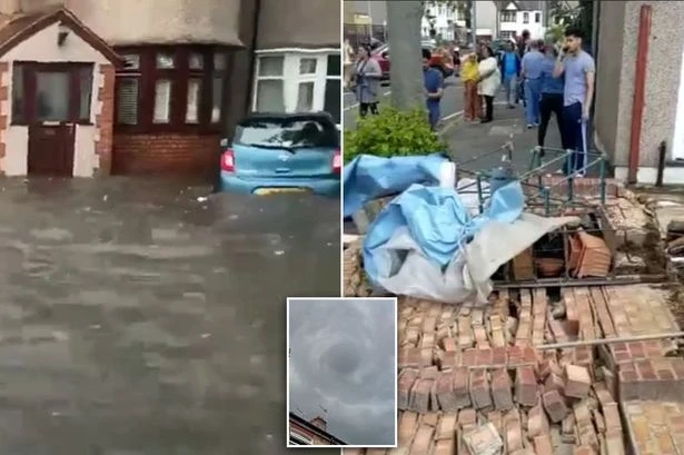 Flood alerts issued after 40mm worth of rainfall drops in an hour amid storms