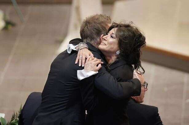 Sven-Goran Eriksson funeral – David Beckham hugs Nancy Dell'Olio as stars arrive