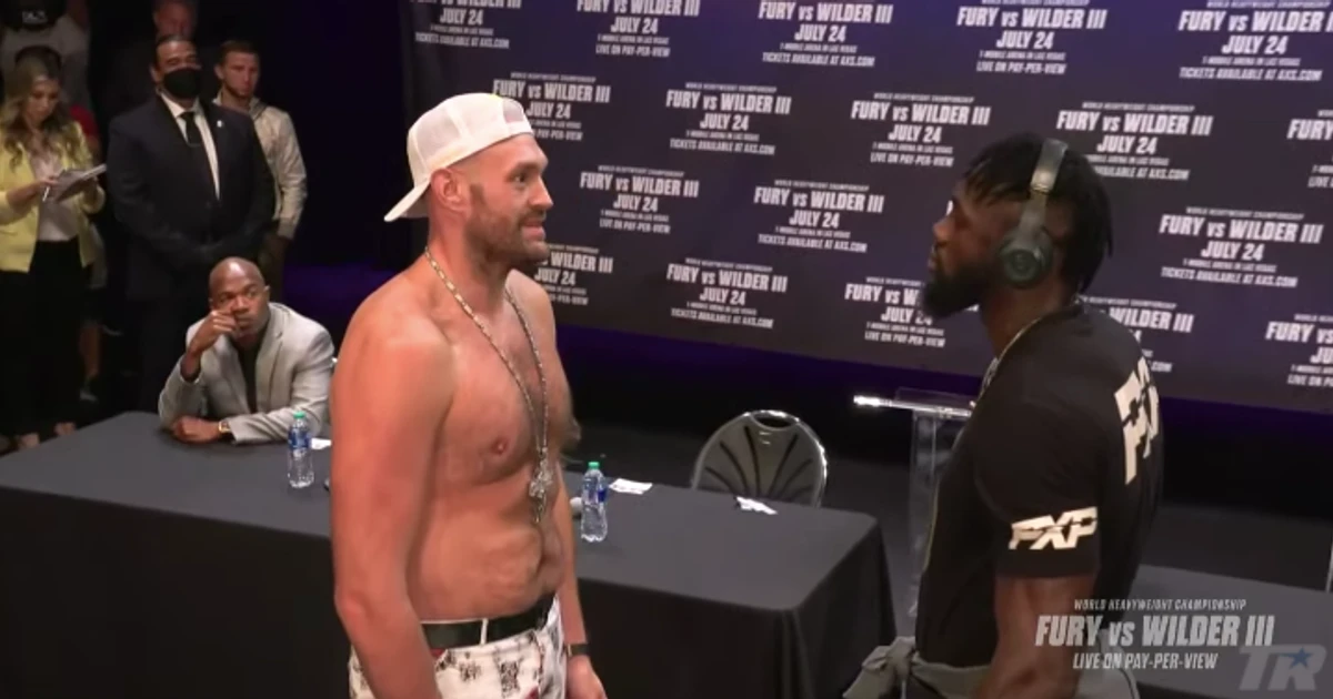 Fury details what he learned from six-minute staredown with Wilder