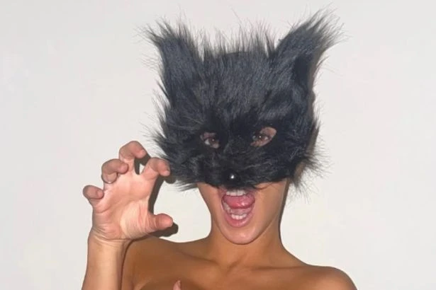 Bianca Censori strips topless in wild cat mask snap shared by Kanye West